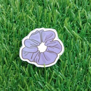 Purple scrunchie sticker